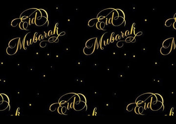 Eid Gift Wrapping Paper (black and gold)