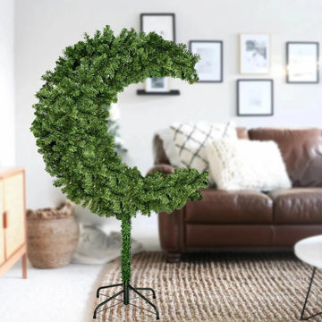 Crescent Moon Tree - New Design 2024. 6ft Green FREE TREE SKIRT