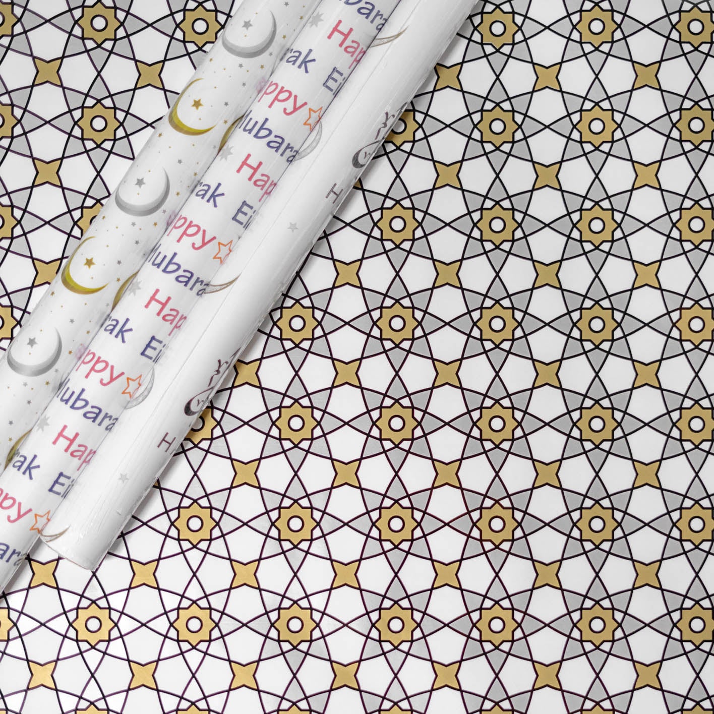 Eid Gift Wrapping Paper (Geo Print)