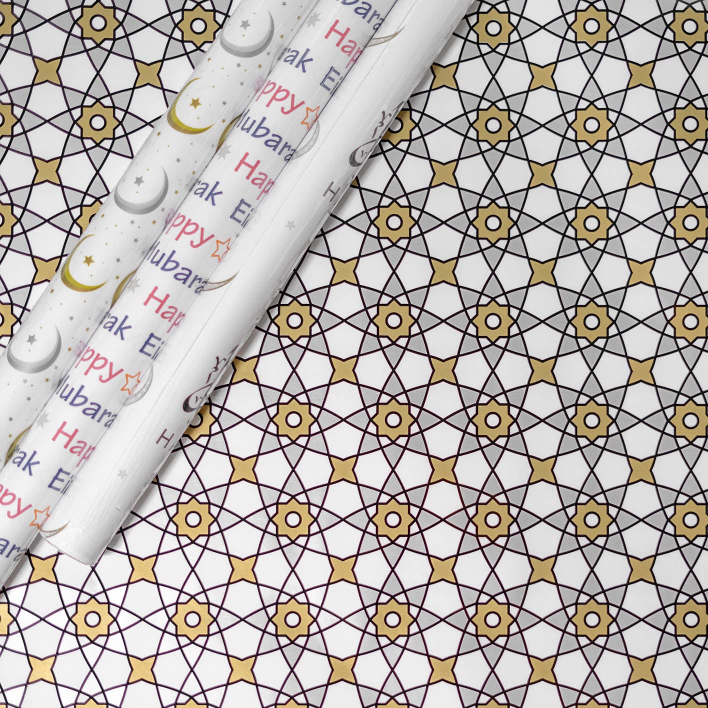 Eid Gift Wrapping Paper (Geo Print)